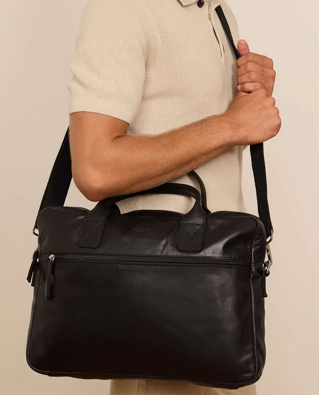 gusti-leder-elijah-aktentasche-vintage-schwarz-aus-leder image 1
