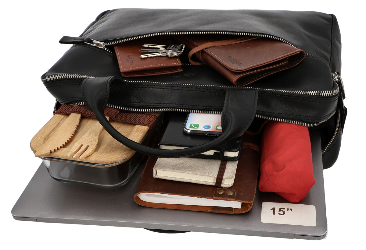 gusti-leder-aktentasche-outlet-aus-pflanzlich-gegerbtem-leder-in-schwarz-busines image 3