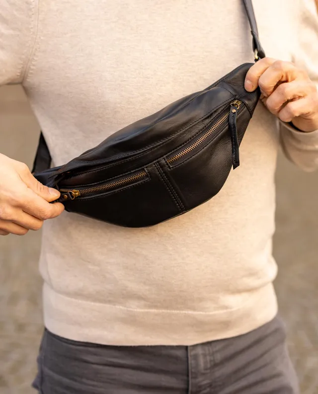 gusti-leder-acton-bauchtasche-schafsleder-vintage-festival image 1