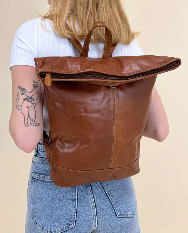gusti-leder-gitta-rolltop-rucksack-8-10-liter-vintage-leder image 1