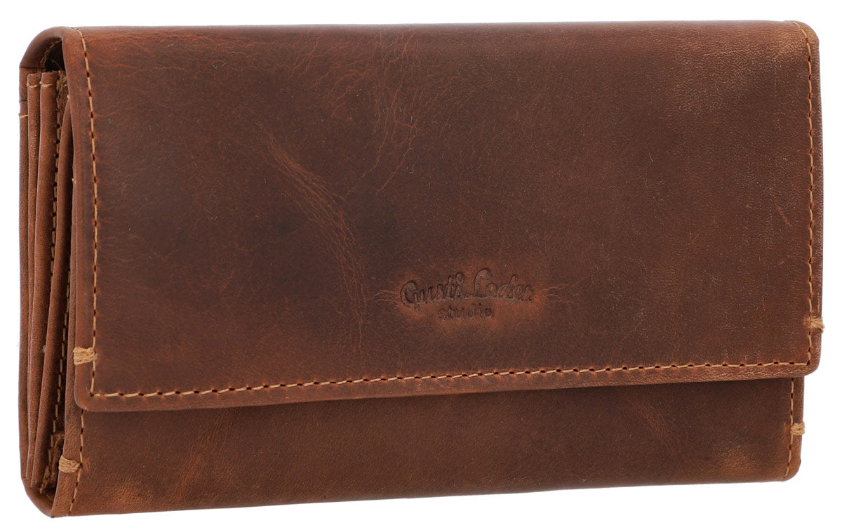 gusti-leder-angelique-portemonnaie-damen-geldb-rse-braun-rfid image 2