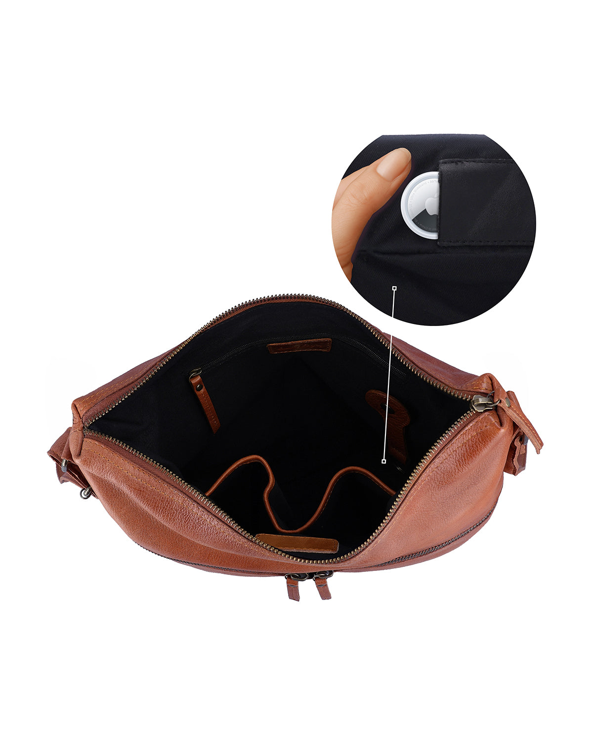 gusti-leder-elice-handtasche-braun-schulter-und-crossbody-bag image 4