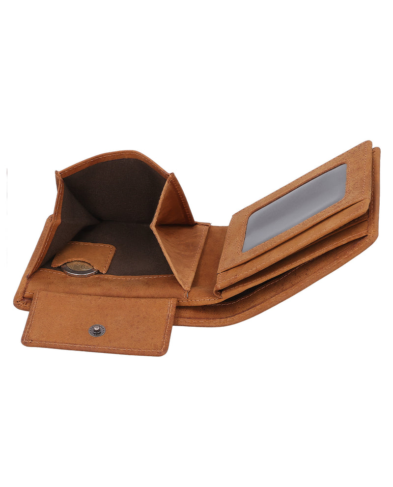 gusti-leder-foster-geldb-rse-b-ffelleder-mit-m-nzfach image 2
