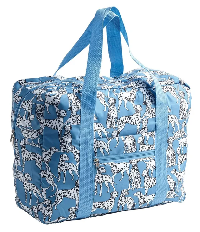 cedon-easy-travelbag-black-and-white-dogs-faltbare-reisetasche-47-x-20-x-37-cm image 1