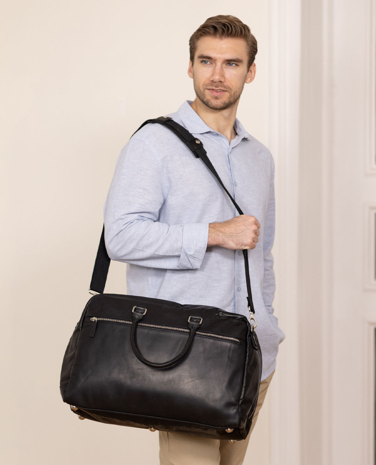 gusti-leder-mauricio-aktentasche-unitasche-businesstasche-leder image 1