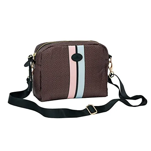 cedon-streifen-shopper-einkaufstasche-aus-polyester-mit-schulterriemen image 1