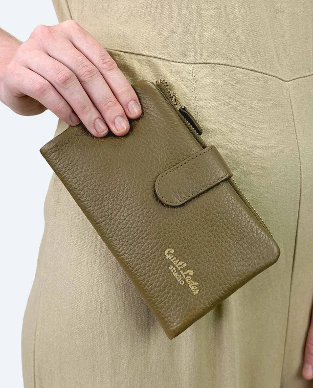 gusti-leder-levi-geldb-rse-damen-gr-n-mit-rfid-schutz image 1