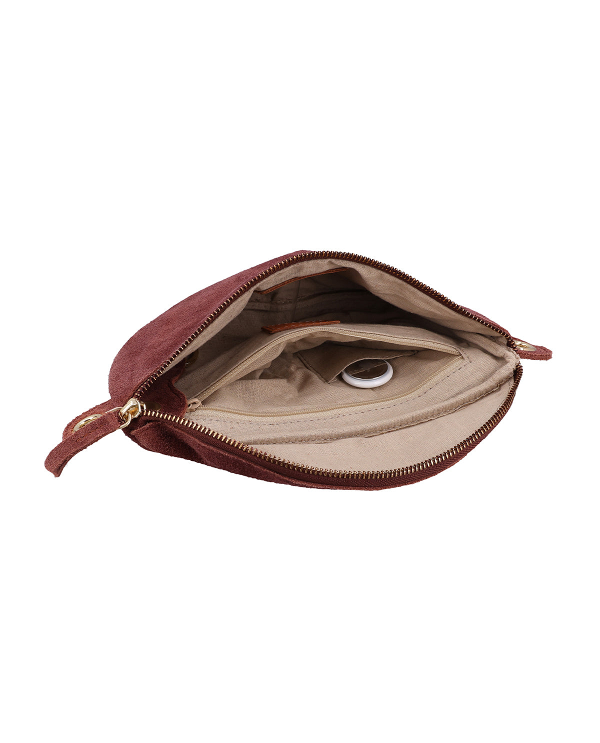 gusti-leder-rosamonde-bauchtasche-damen-leder-braun-mit-airtag-fach image 3