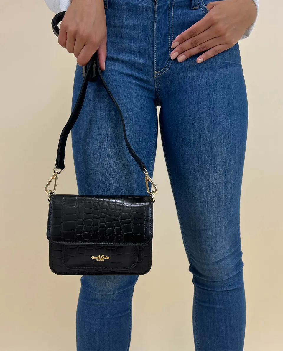 gusti-leder-anouk-crossbody-bag-damen-krokopr-gung image 1