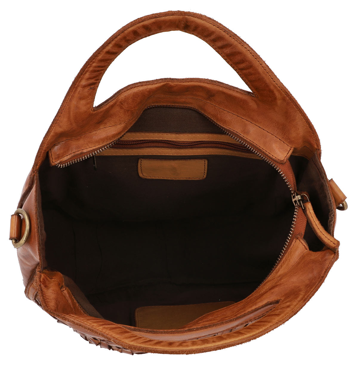 gusti-leder-outlet-umh-ngetasche-halbrund-braunes-vintage-leder image 5