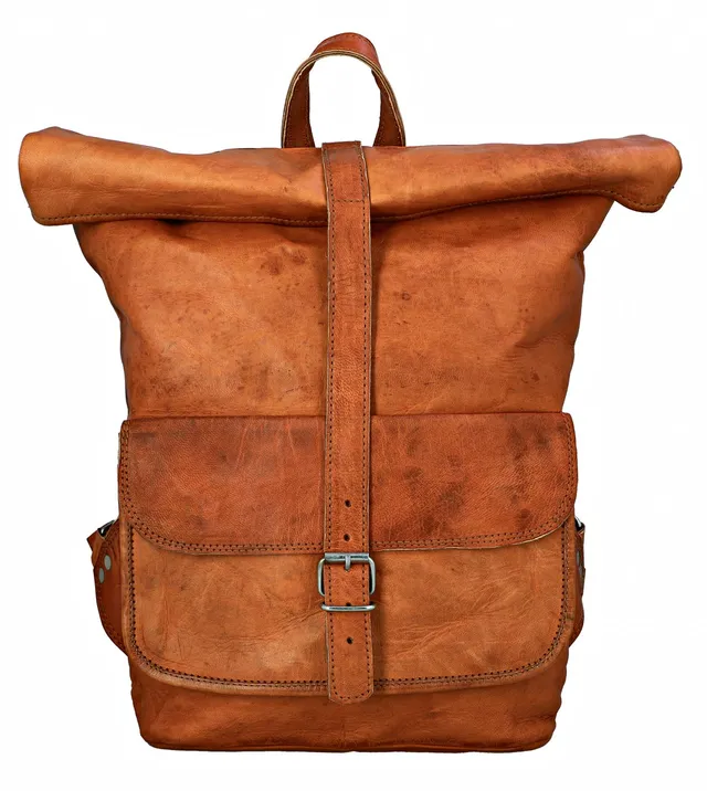 gusti-leder-roven-rolltop-daypack-rucksack-vintage image 1