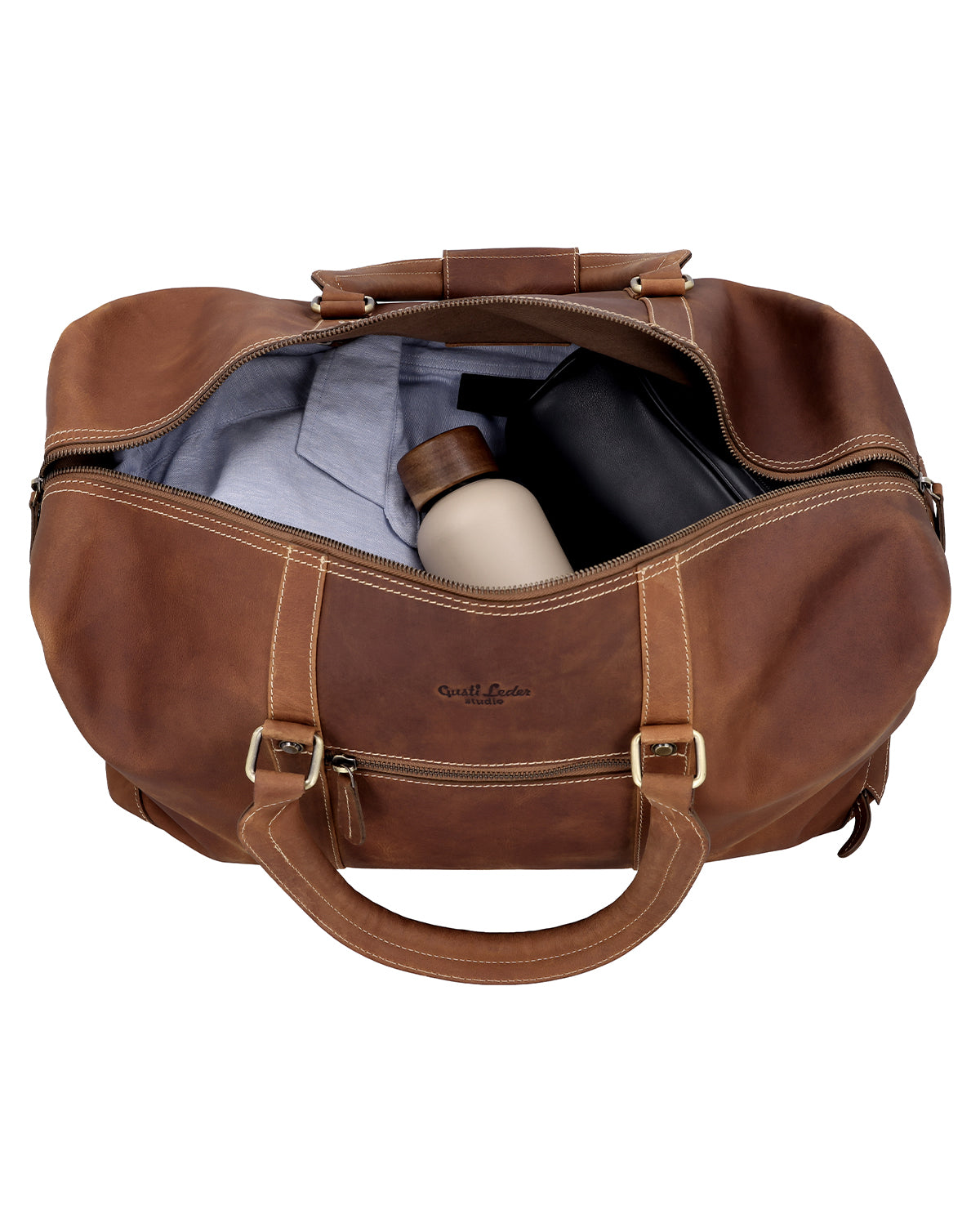 gusti-leder-ruben-reisetasche-weekender-aus-robustem-leder image 3