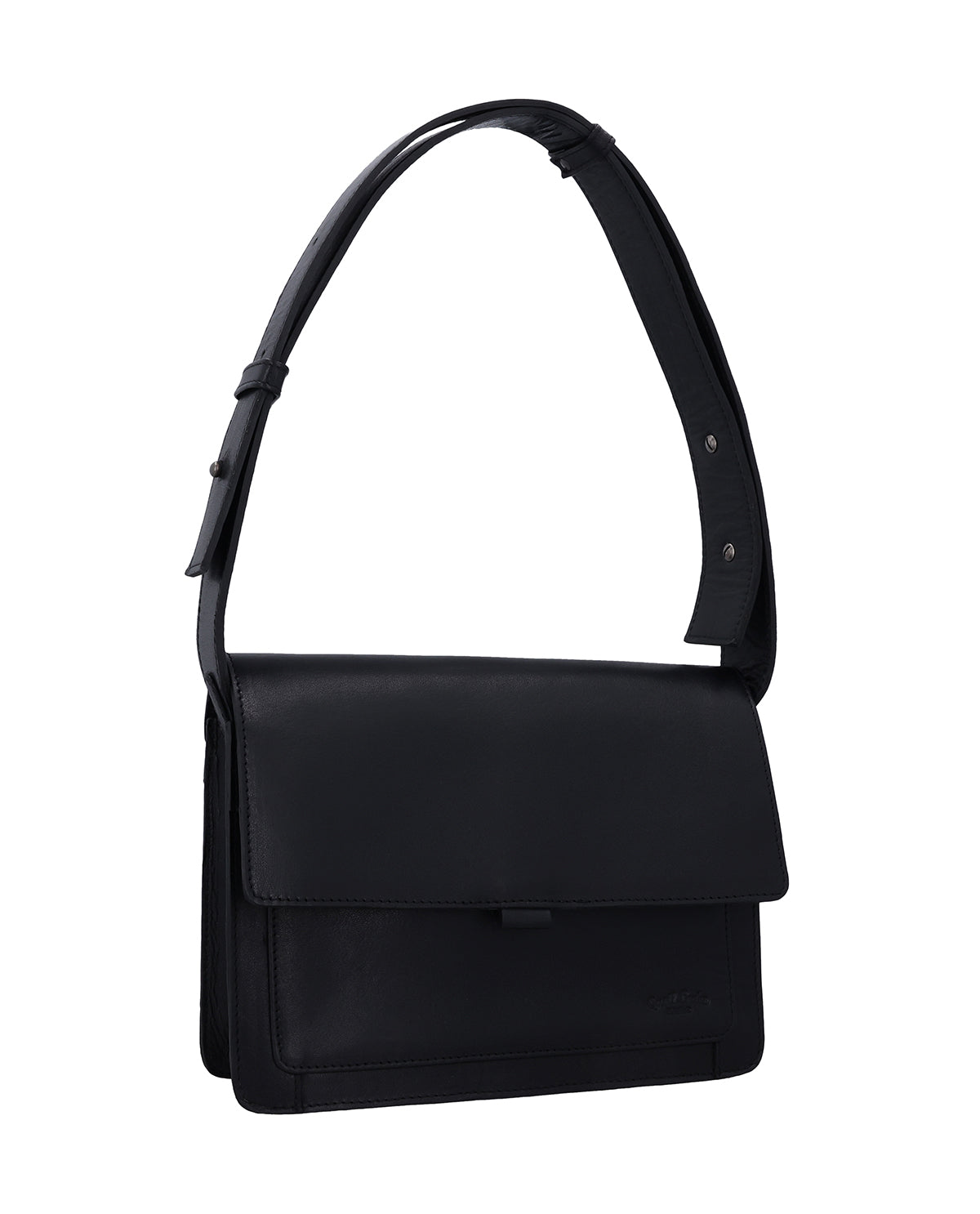 gusti-leder-kimberly-handtasche-aus-rindsleder-in-schwarz-mit-verstellbarem-riem image 2
