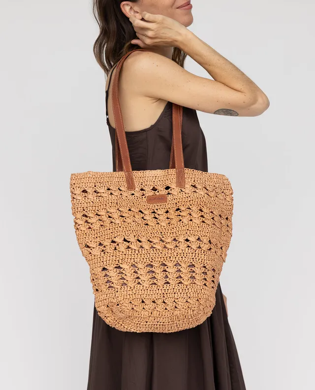 gusti-leder-alise-damen-handtasche-raffia-braun-mit-rei-verschlussfach-und-airta image 1