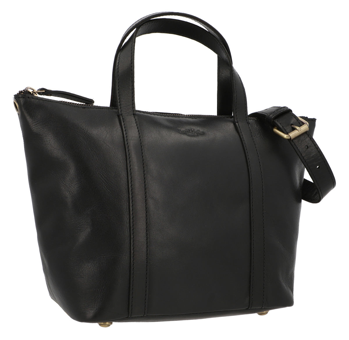 gusti-leder-magda-handtasche-leder-schwarz-vintage image 1