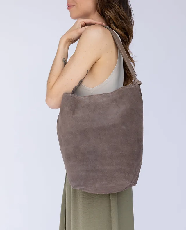 gusti-leder-lis-shopper-handtasche-damen-grau-aus-veloursleder image 1