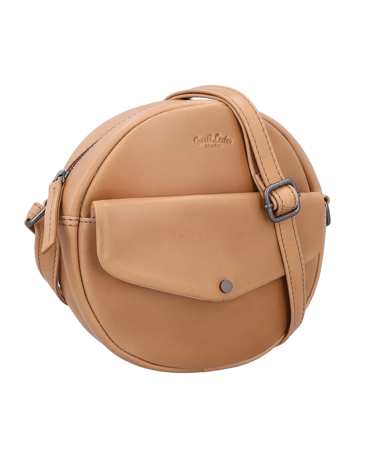 gusti-leder-tora-umh-ngetasche-damen-beige-rindsleder-airtag-fach image 2