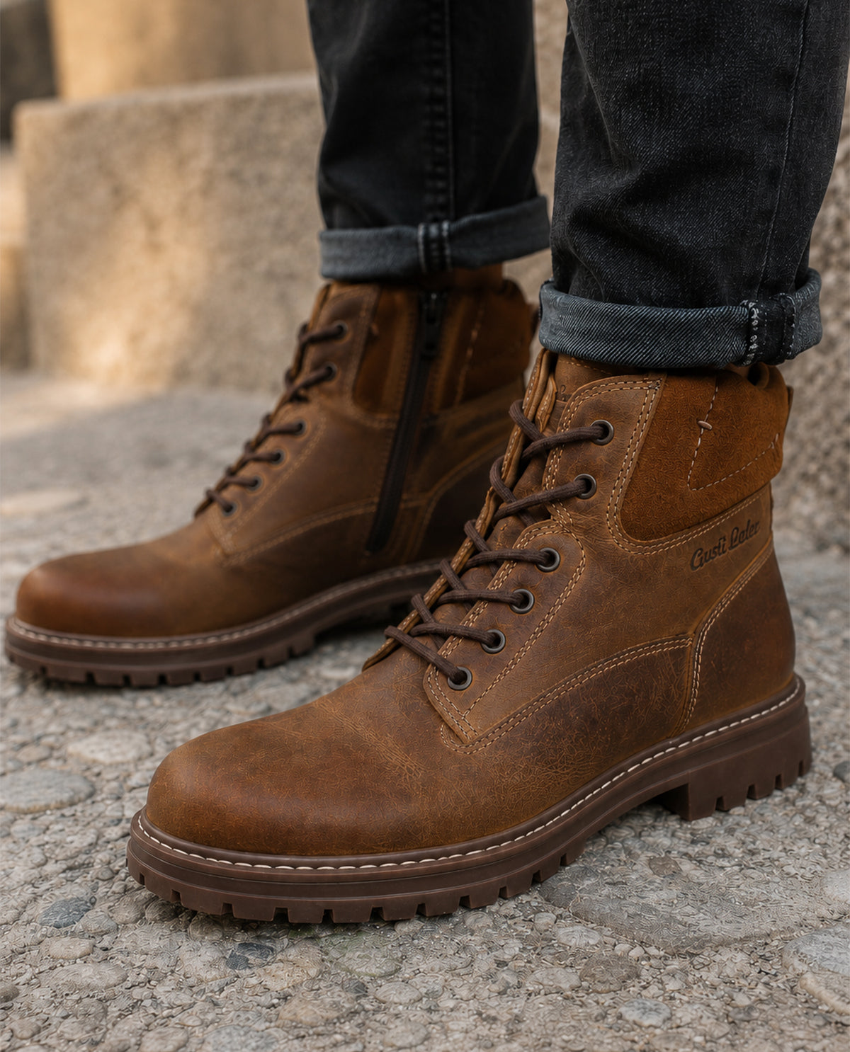 gusti-leder-falco-winterschuhe-herren-rindsleder-mit-rei-verschluss image 4