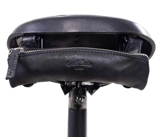 gusti-leder-regan-fahrradsattel-regenschutz-mit-lederbefestigung image 1
