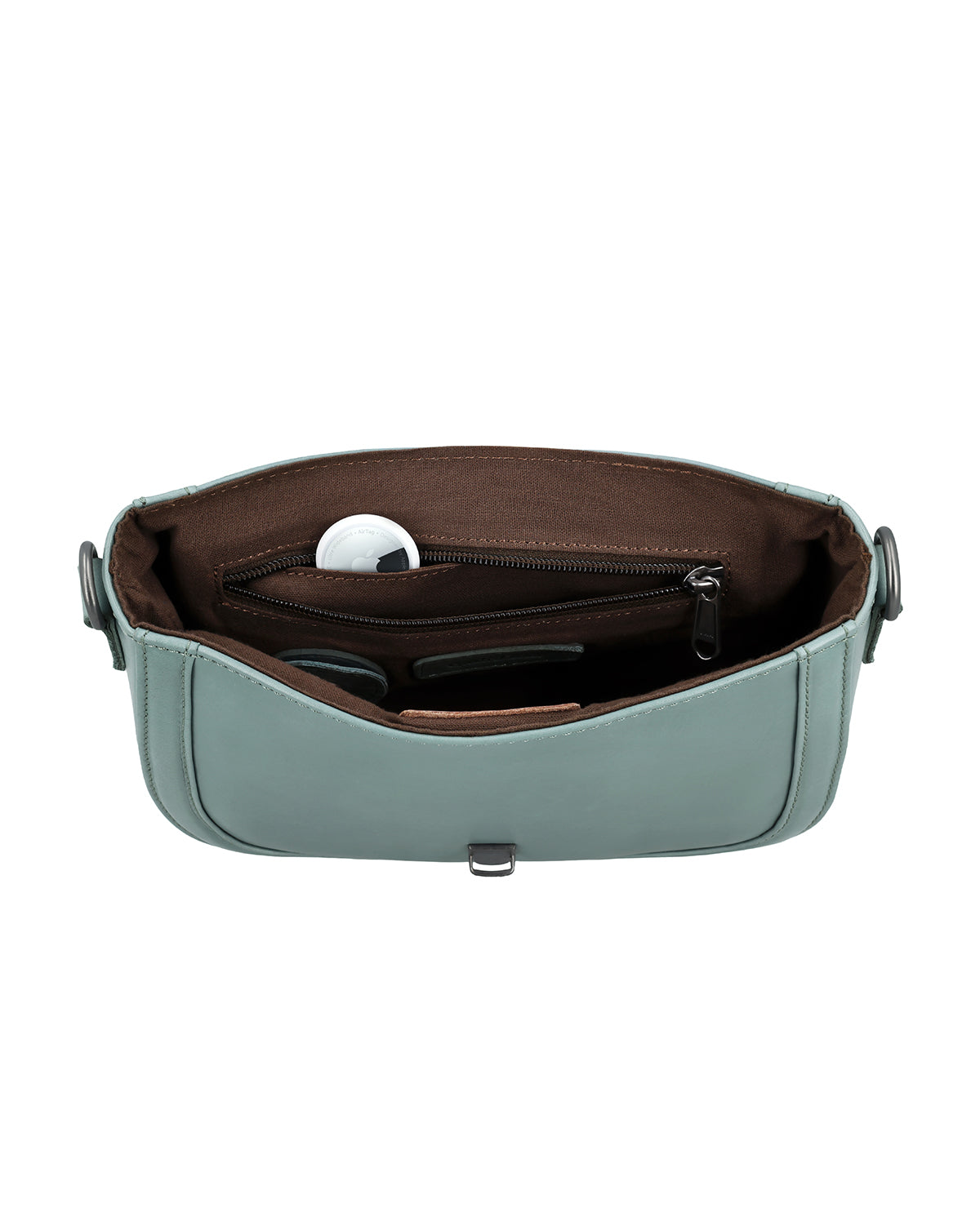 gusti-leder-hanni-lederhandtasche-damen-gr-n-kompakt-mit-airtag-fach image 7