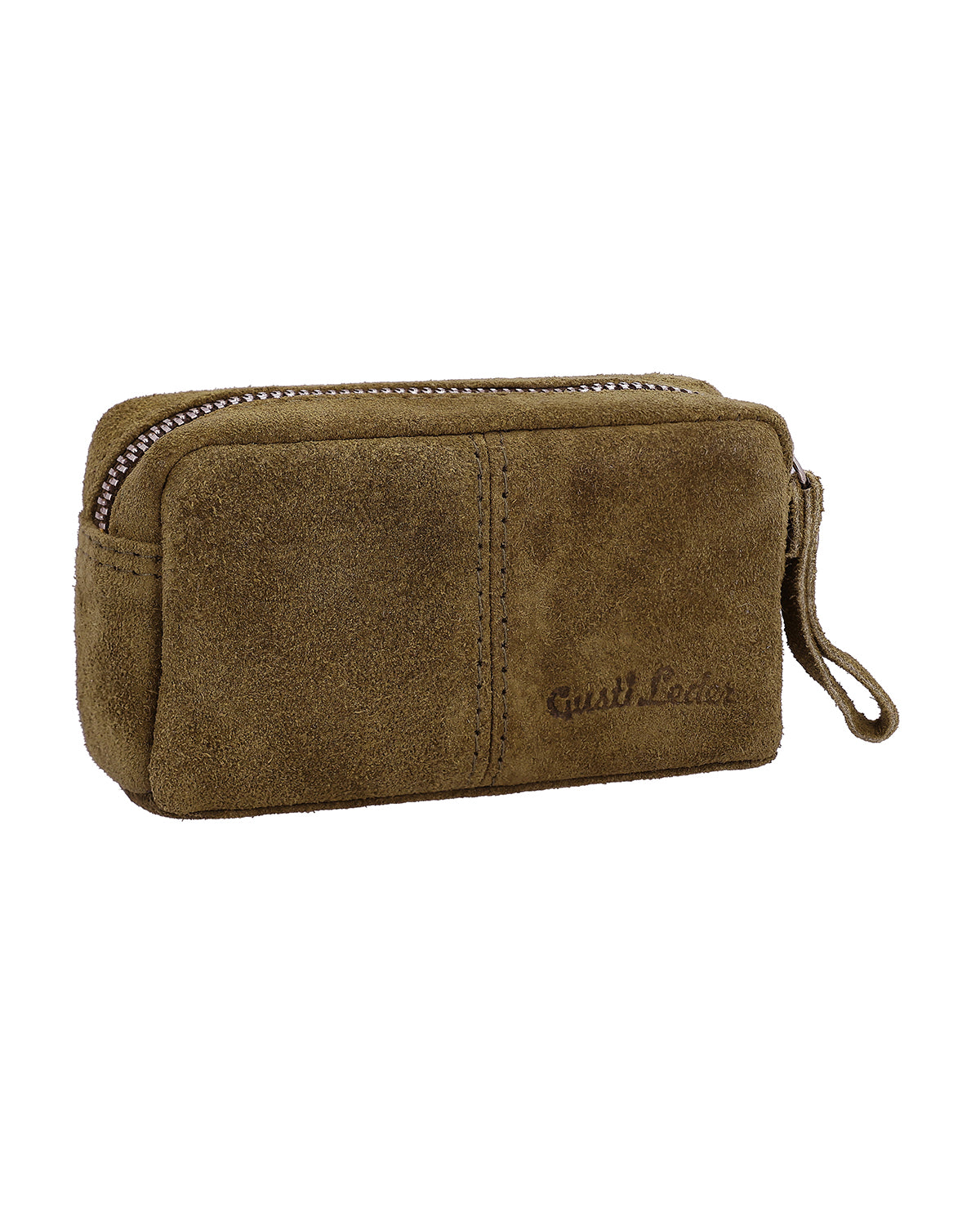 gusti-leder-butler-schl-sseletui-leder-gr-n-mit-2-schl-sselringen image 2