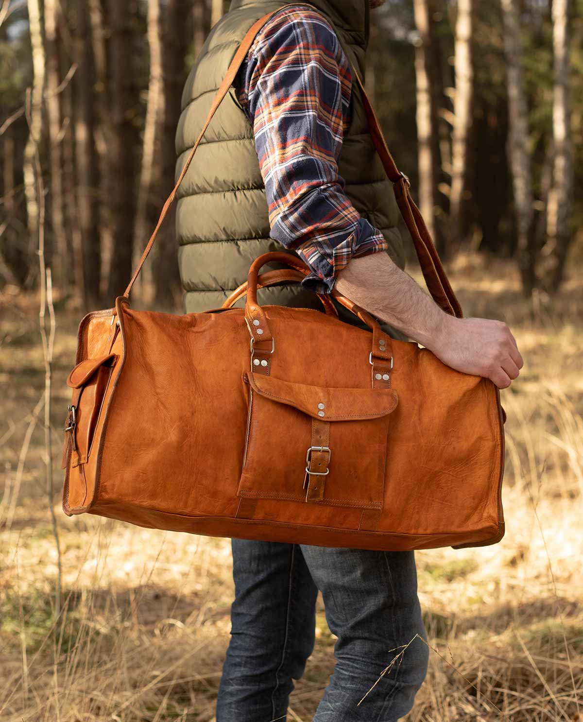 gusti-leder-oscar-reisetasche-aus-leder-weekender image 1