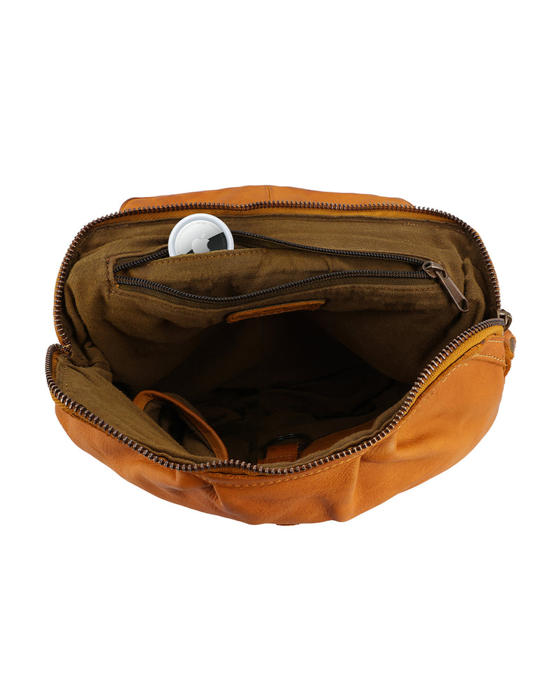 gusti-leder-anette-damen-umh-ngetasche-gelb-crossbody image 4