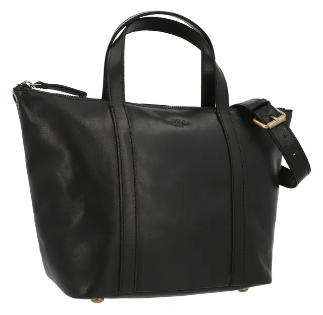gusti-leder-magda-handtasche-leder-schwarz-vintage image 1