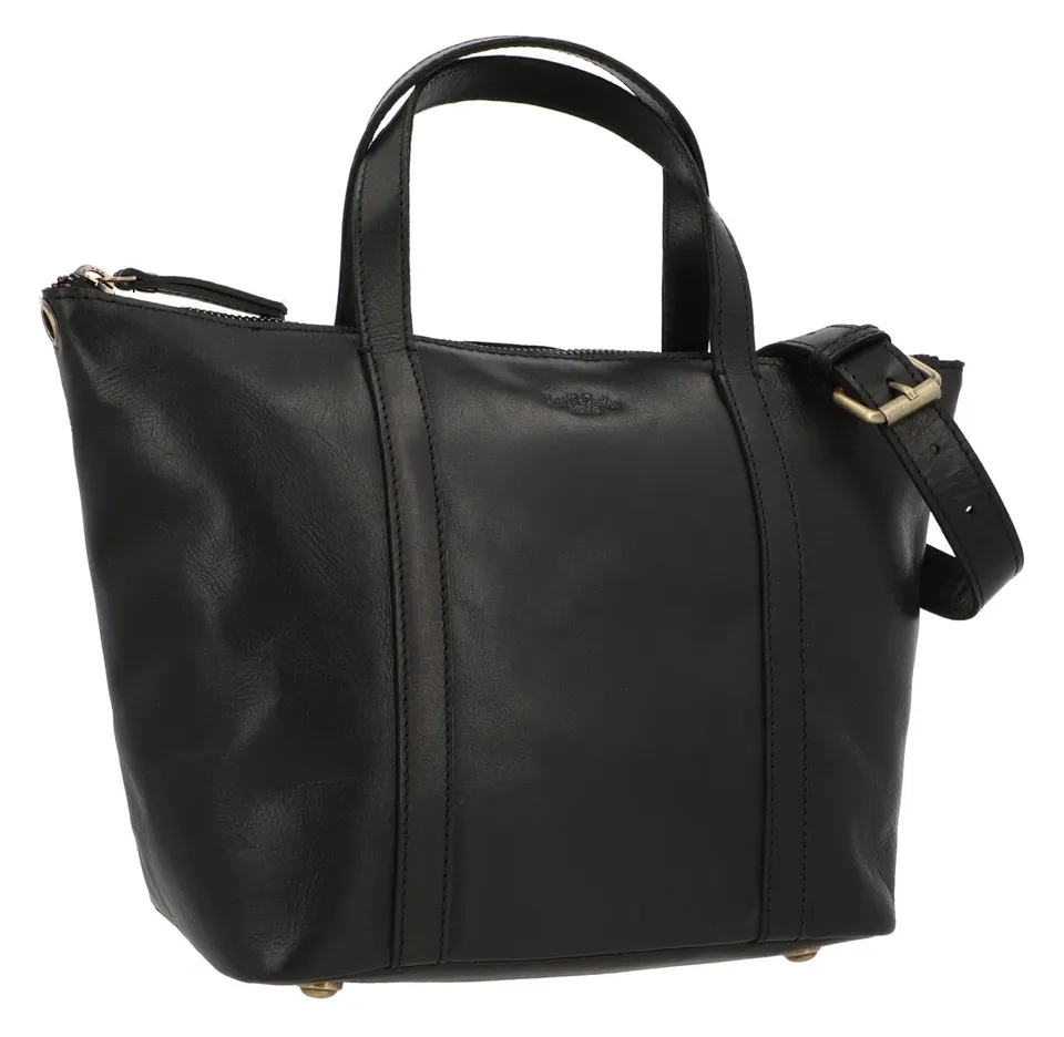 gusti-leder-magda-handtasche-leder-schwarz-vintage image 1