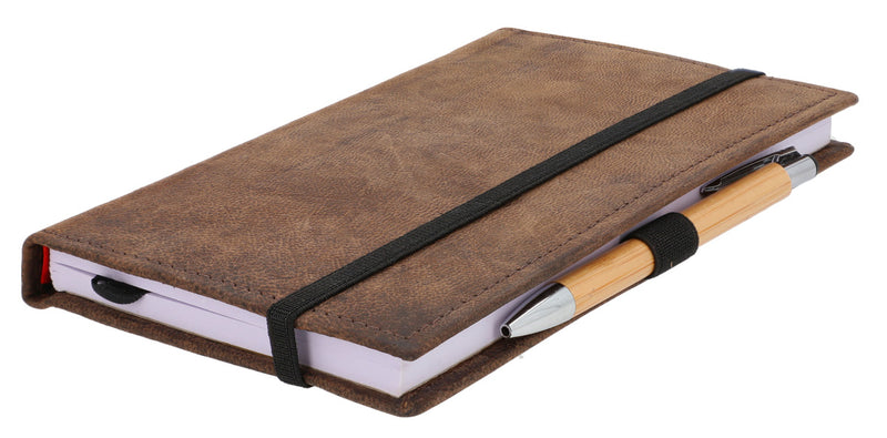 gusti-leder-riana-notizbuch-mit-echtleder-einband-220-seiten image 2