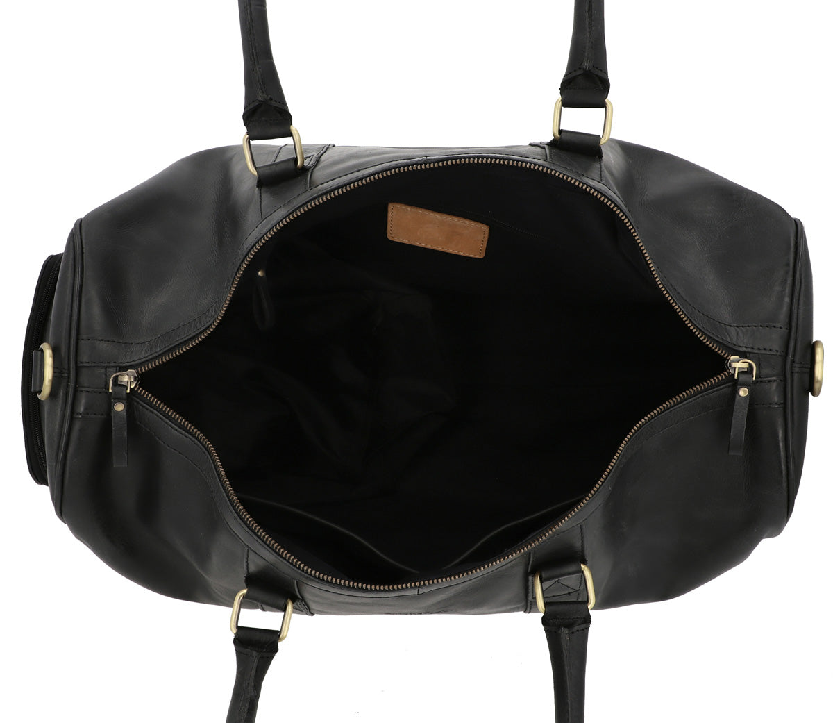 gusti-leder-reisetasche-outlet-schwarze-leder-reisetasche image 3