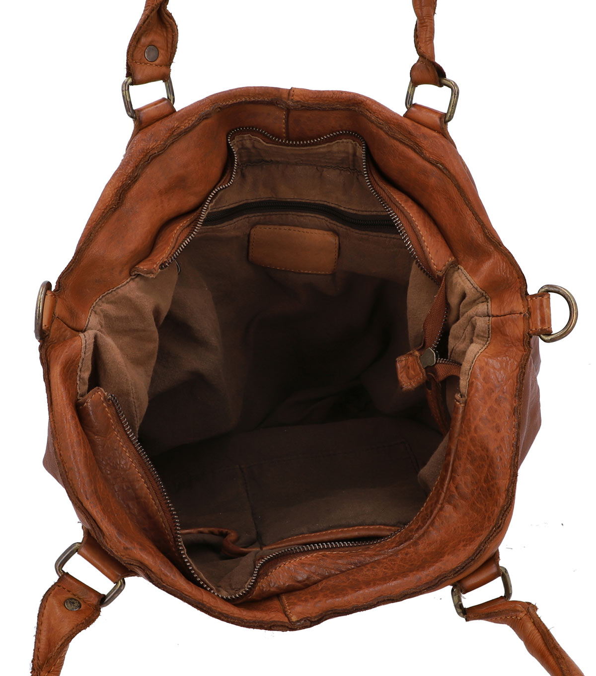 gusti-leder-outlet-handtasche-umh-ngetasche-braun-rindsleder image 4