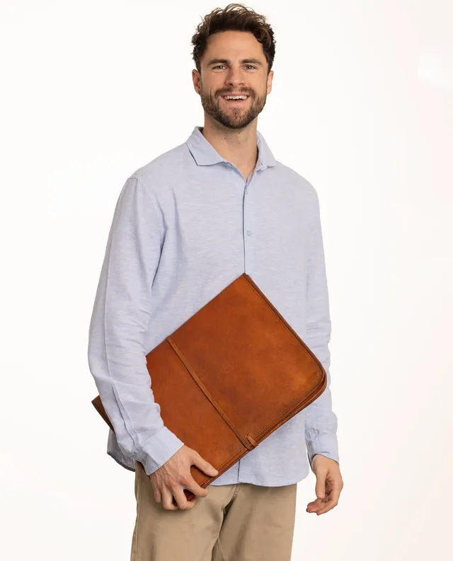 gusti-leder-clay-laptoptasche-h-lle-aus-leder-nature image 1