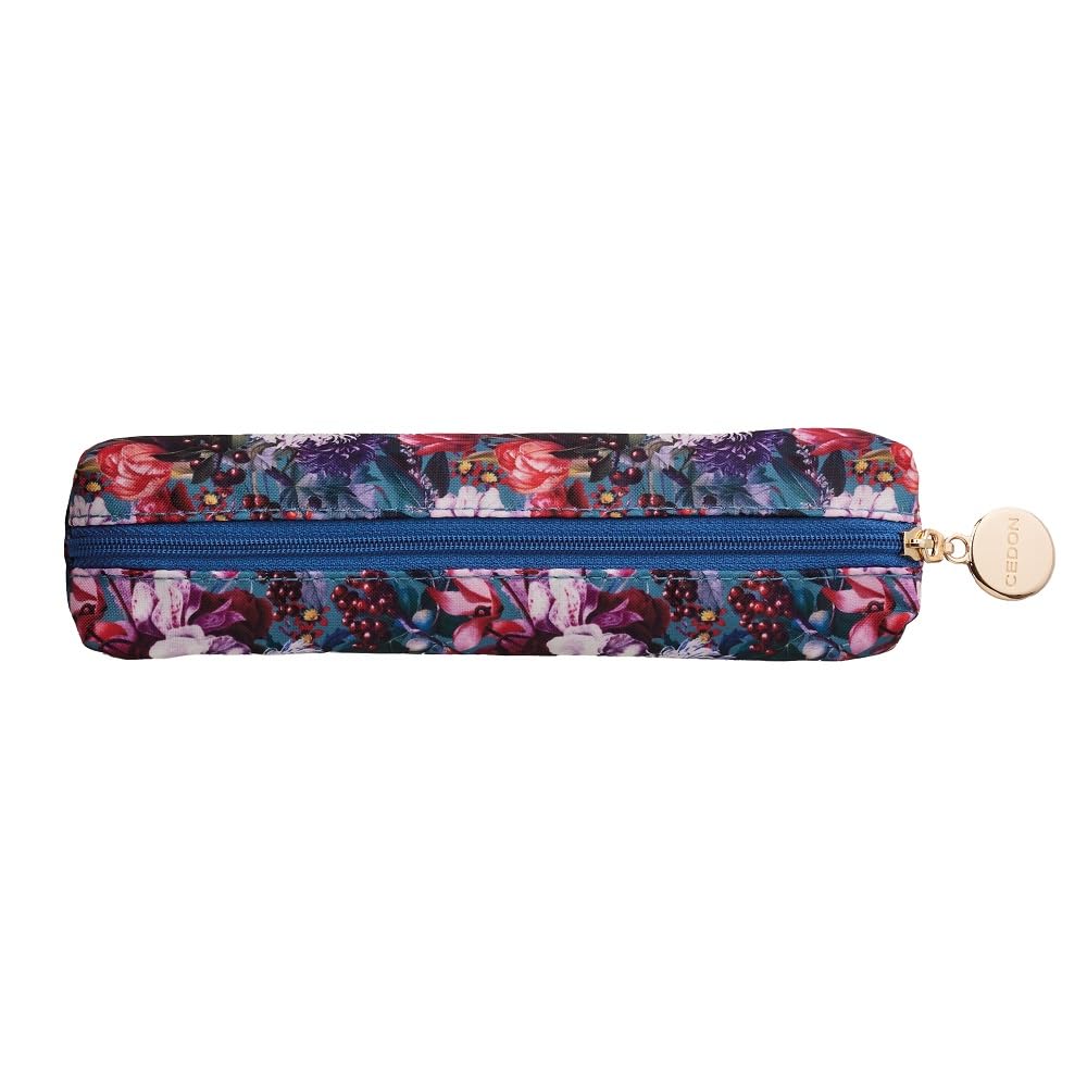 cedon-easy-pencil-case-blumenbouquet-petrol image 1
