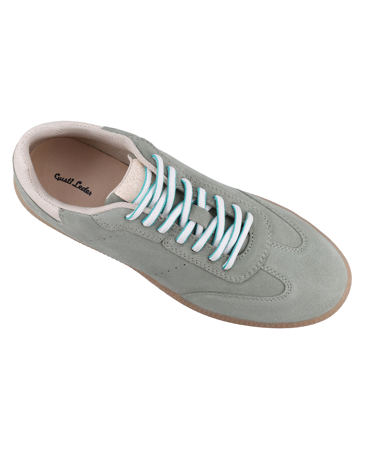 gusti-leder-colleen-sneaker-damen-aus-veloursleder-in-gr-n image 6