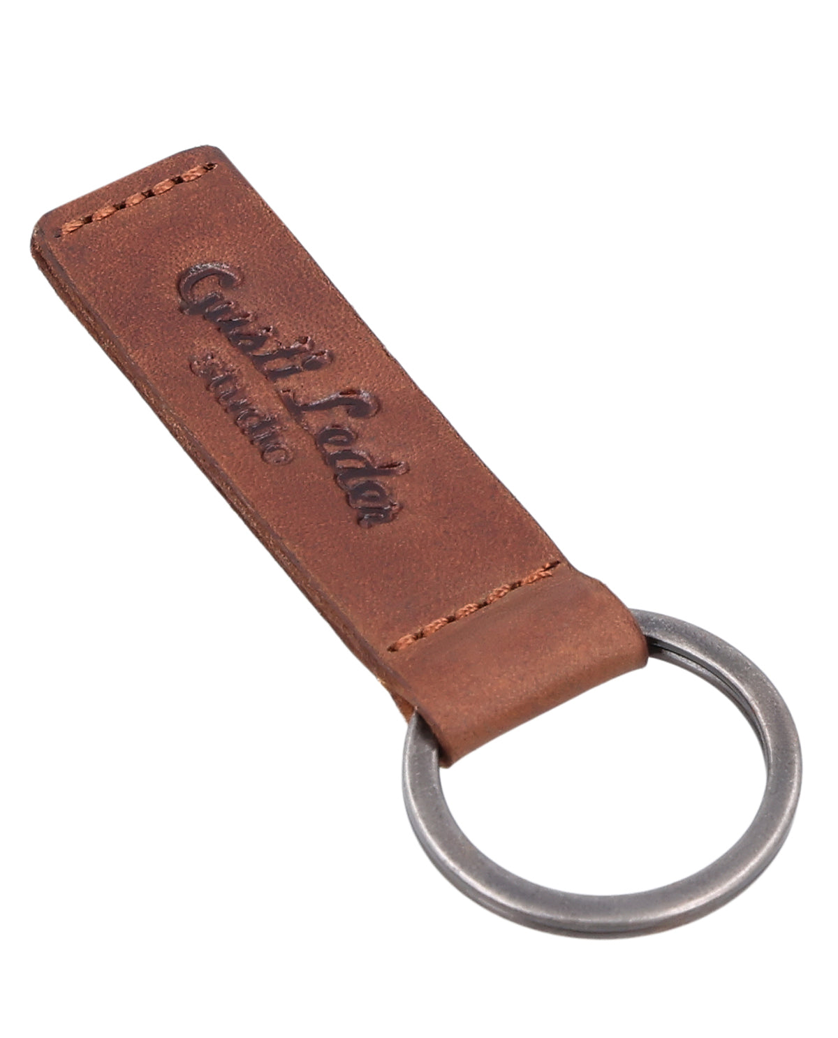gusti-leder-noa-schl-sselanh-nger-leder-mit-metallring image 2