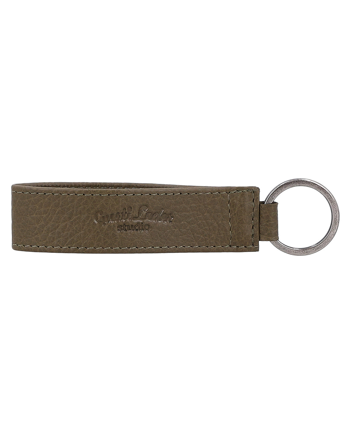 gusti-leder-miran-schl-sselanh-nger-leder-gr-n-mit-metallring image 5