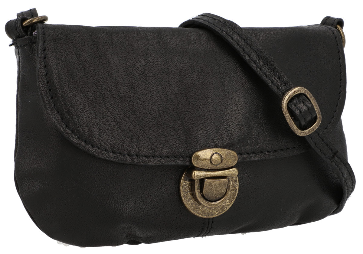 gusti-leder-rona-outlet-ledertasche-damen-schwarz-klein-vintage image 2