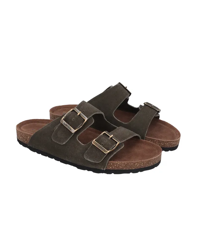 gusti-leder-celina-damen-sandale-pantolette-gr-n-wildleder image 1