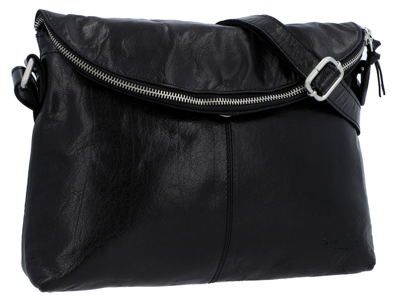 gusti-leder-gardenia-crossbody-bag-aus-schwarzem-b-ffelleder image 2