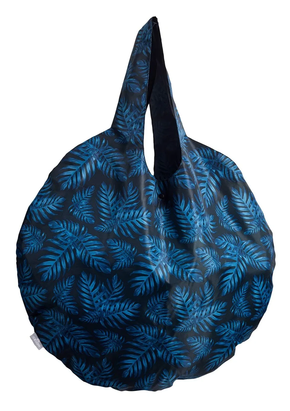 cedon-philodendron-blue-shopper-faltbare-einkaufstasche-handgep-ck image 1
