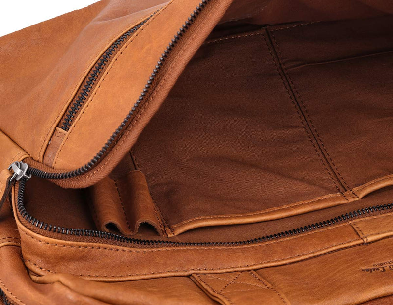 gusti-leder-alvaro-businesstasche-aus-leder-braun-mit-doppel-rei-verschluss image 3