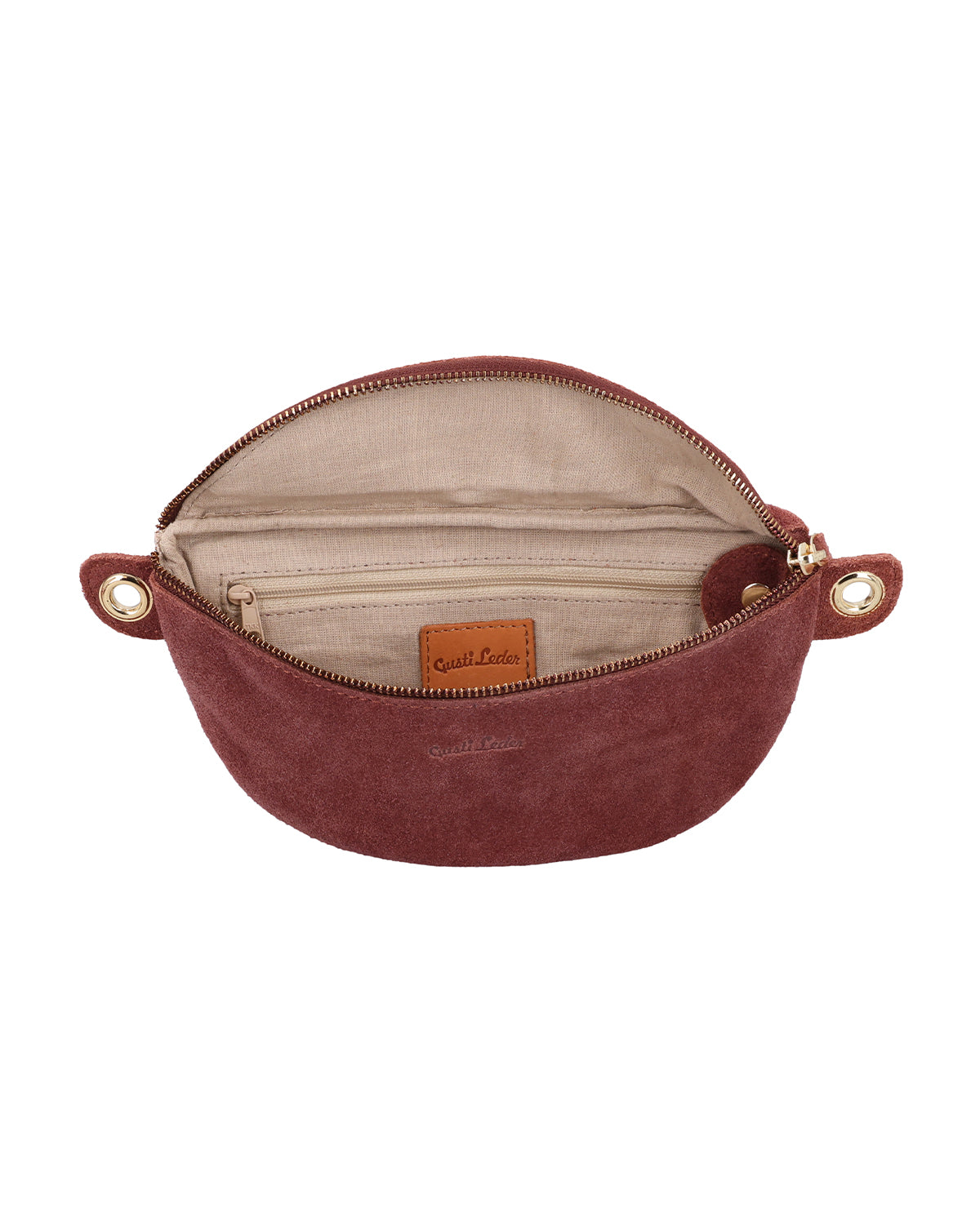 gusti-leder-rosamonde-bauchtasche-damen-leder-braun-mit-airtag-fach image 4