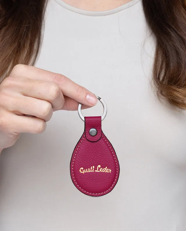gusti-leder-lian-schl-sselanh-nger-leder-oval-personalisierbar image 1