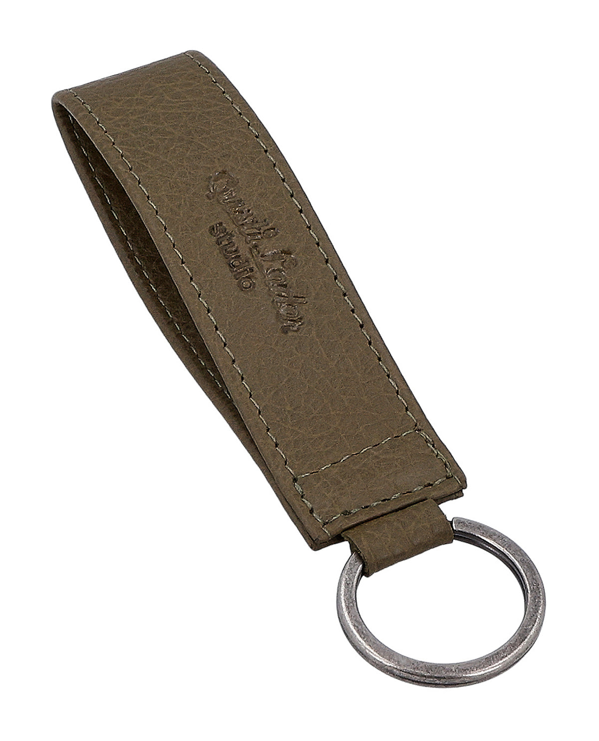 gusti-leder-miran-schl-sselanh-nger-leder-gr-n-mit-metallring image 2