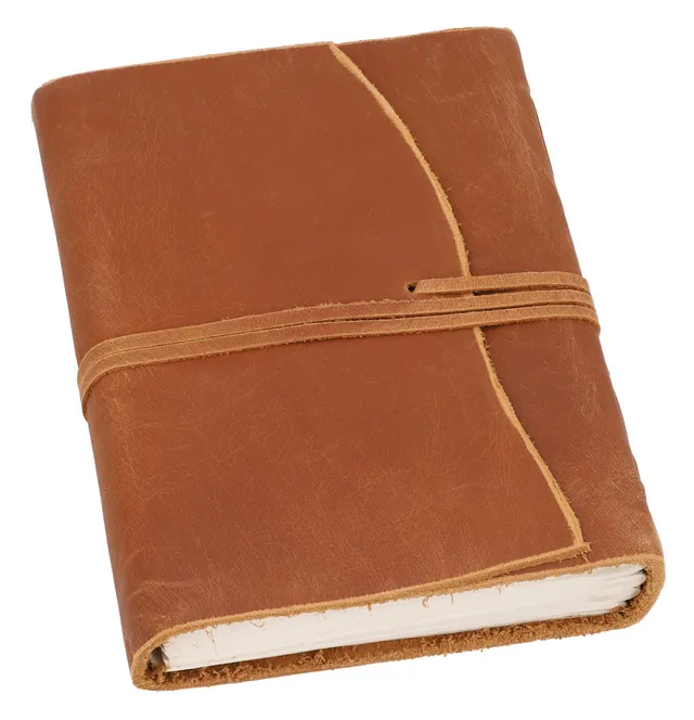 gusti-leder-lucia-notizbuch-b6-aus-leder-mit-handgesch-pftem-papier image 1