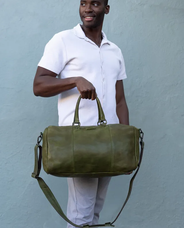 gusti-leder-joris-leder-reisetasche-gr-n-f-r-damen-und-herren image 1