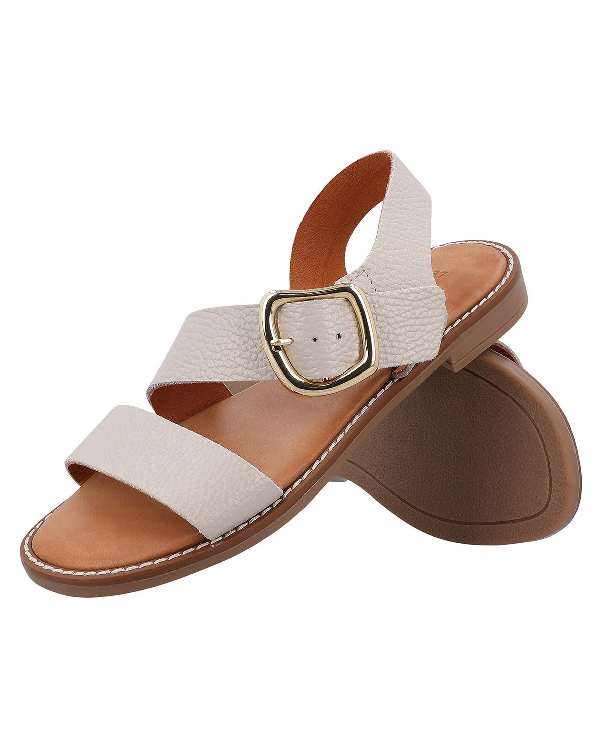 gusti-leder-fenna-damen-sandale-beige-rindsleder-made-in-italy image 5